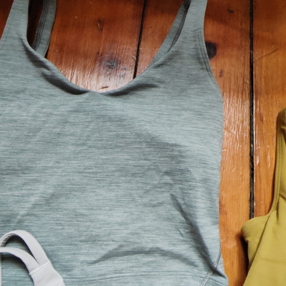 Set of Three Tank Tops in Blue, Yellow, and White - Picture 4 of 12